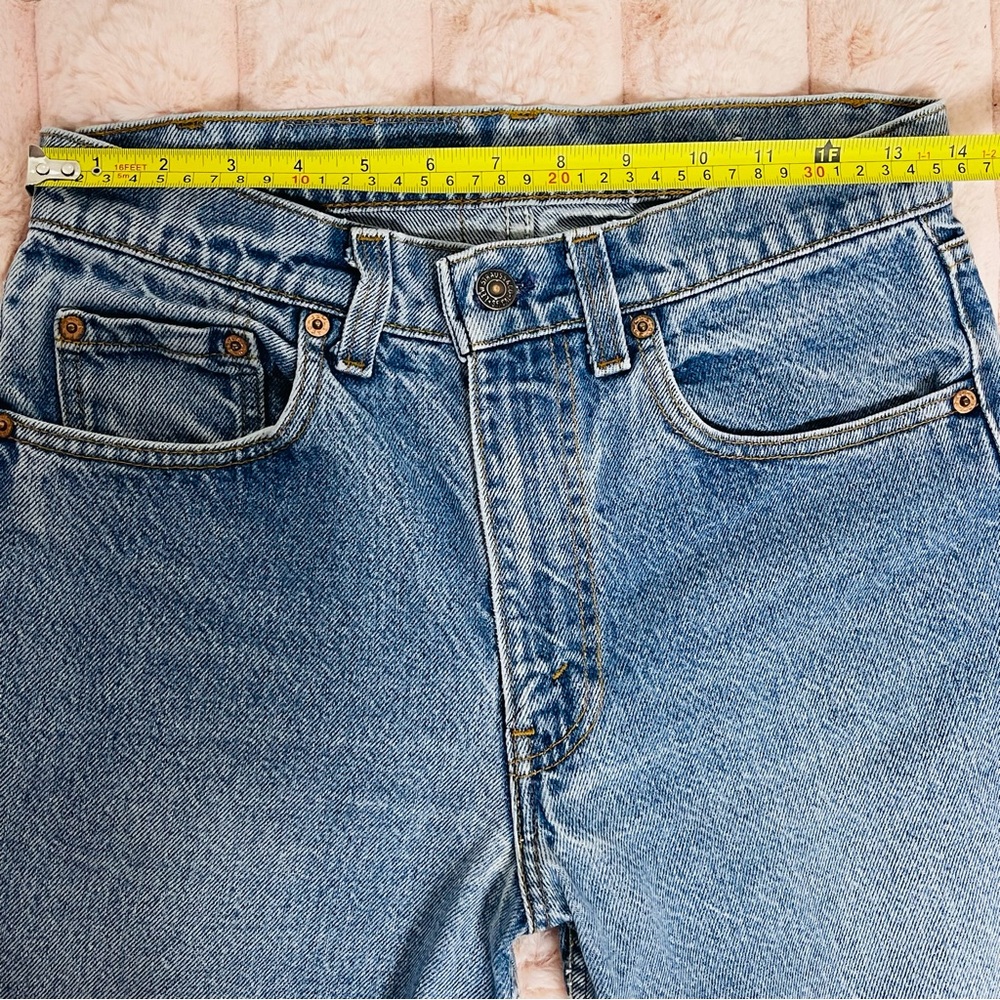 ✨ Levi's High Rise Straight Leg Jeans with Custom Distressing ✨ - Picture 6 of 16